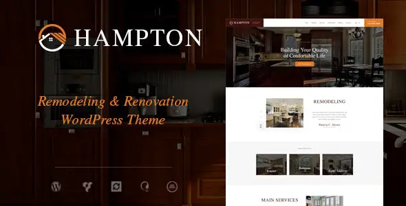 Best Home Design & Renovation WordPress Theme 2026 (Hampton v1.3.5 Review + Free Download)